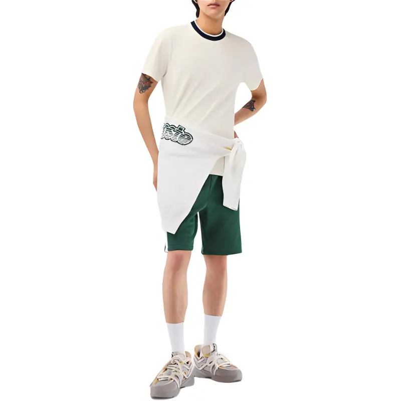 LACOSTE T Shirts Men Cream-1