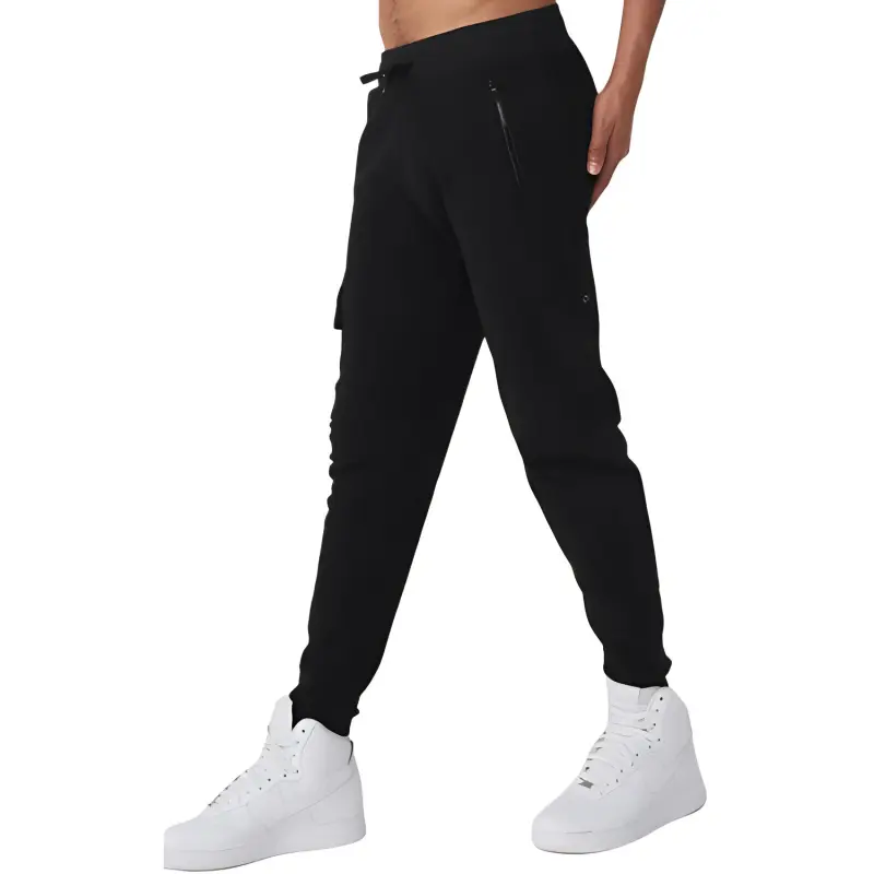 Alo Yoga Knitted Sweatpants Men's Black-2