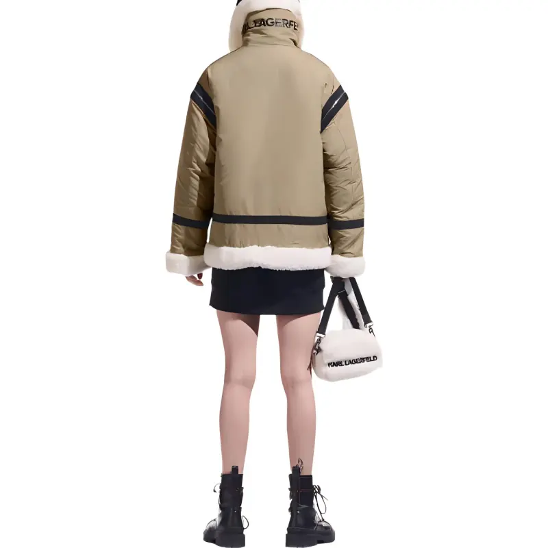 Karl Lagerfeld X Cara Delevingne Faux fur Biker Jacket-2