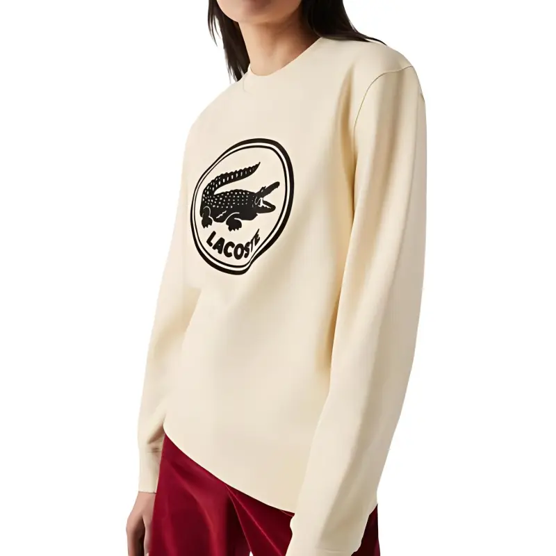 LACOSTE Sweatshirts Men Ecru-2