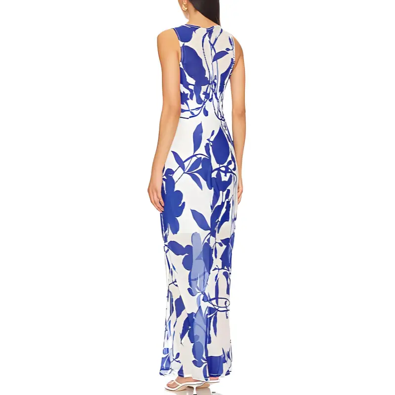 FAITHFULL THE BRAND Sleeveless Dress Women's Two-Tone-1