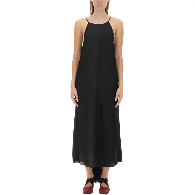 UMA WANG Halter Neck Draped Dress-1