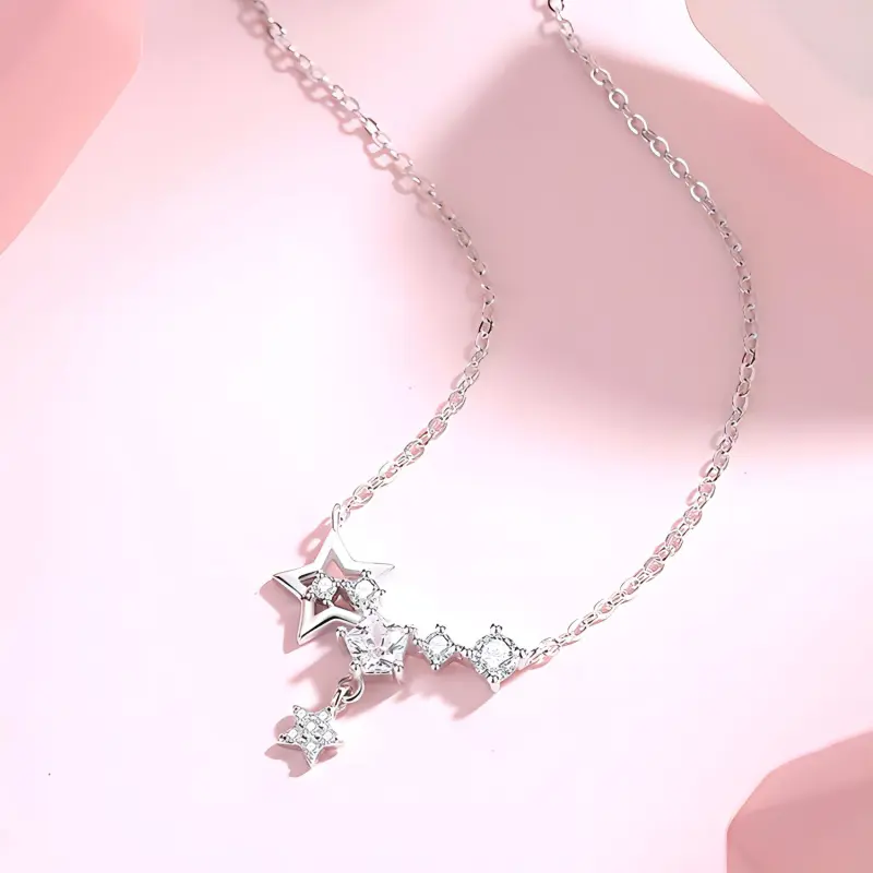 FUSSEM S925 Silver Necklaces Women's-1