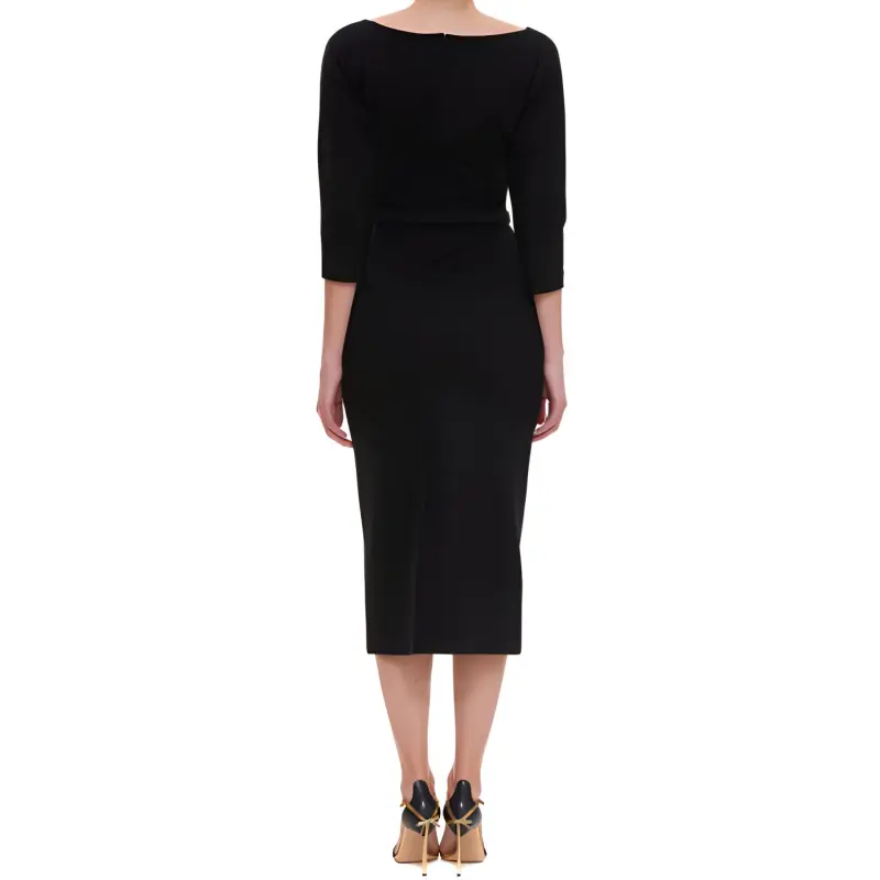 FENDI Long-Sleeved Dresses Women's Black-2