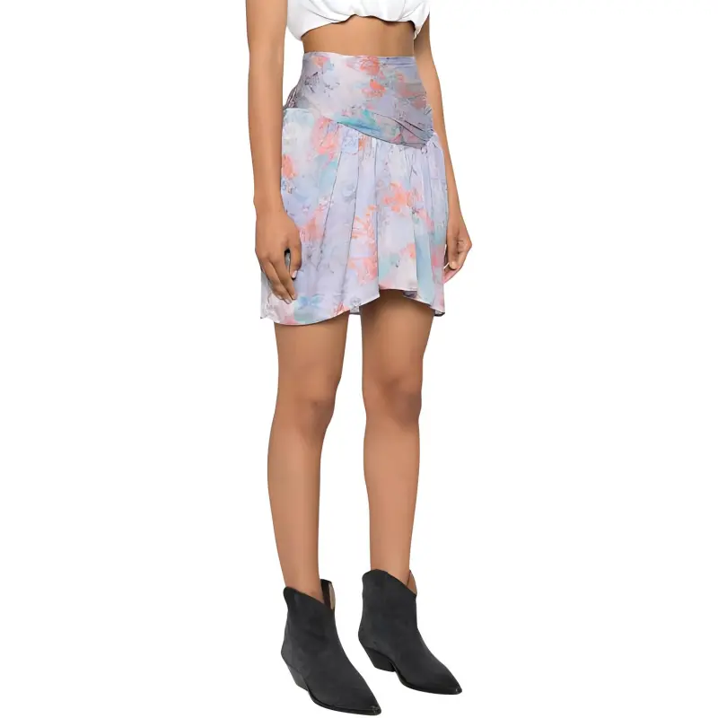 IRO NIGHT Theoline Silk Mini Skirt-3