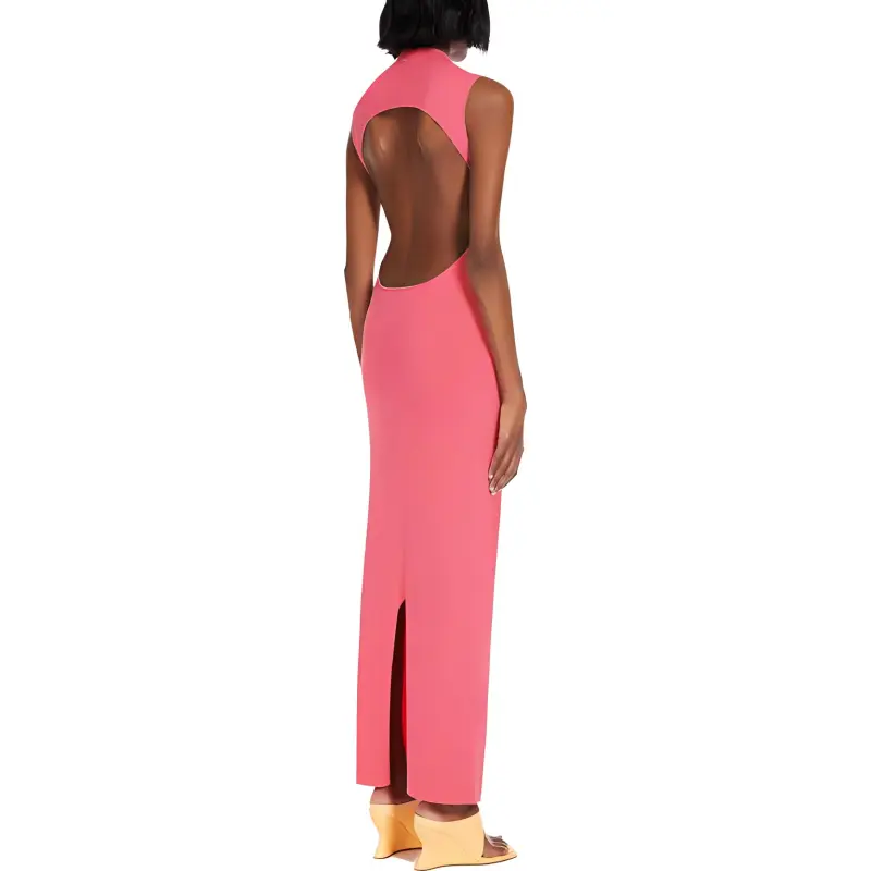 SportMax Sleeveless Dresses Women's Pink-3