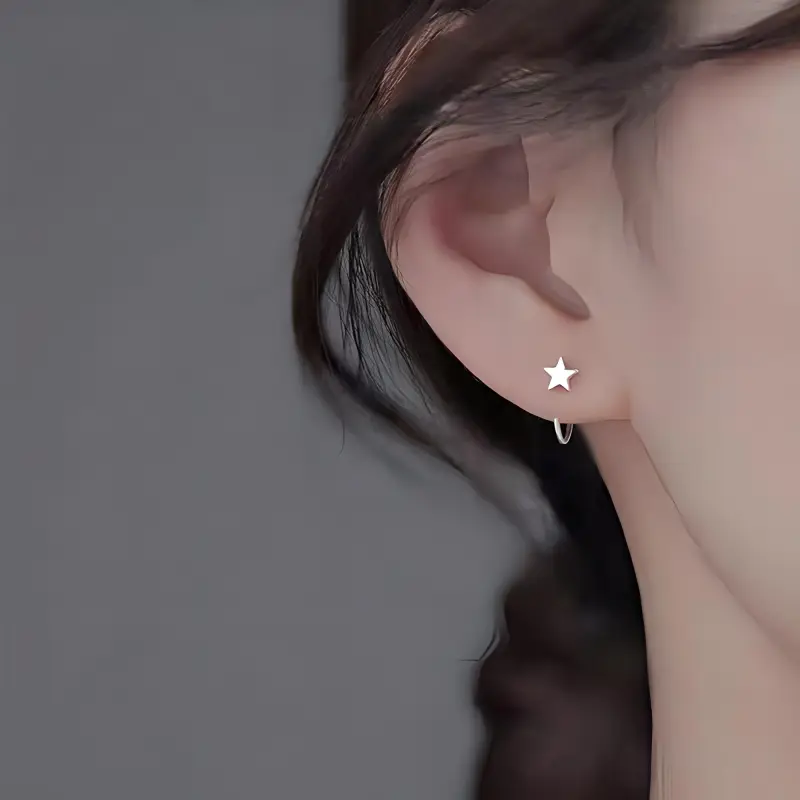 PIARA Earrings Women's Silver Set-1