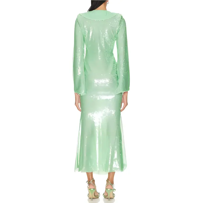 Self-portrait Sequin-embellished V-neck Midi Dress-2