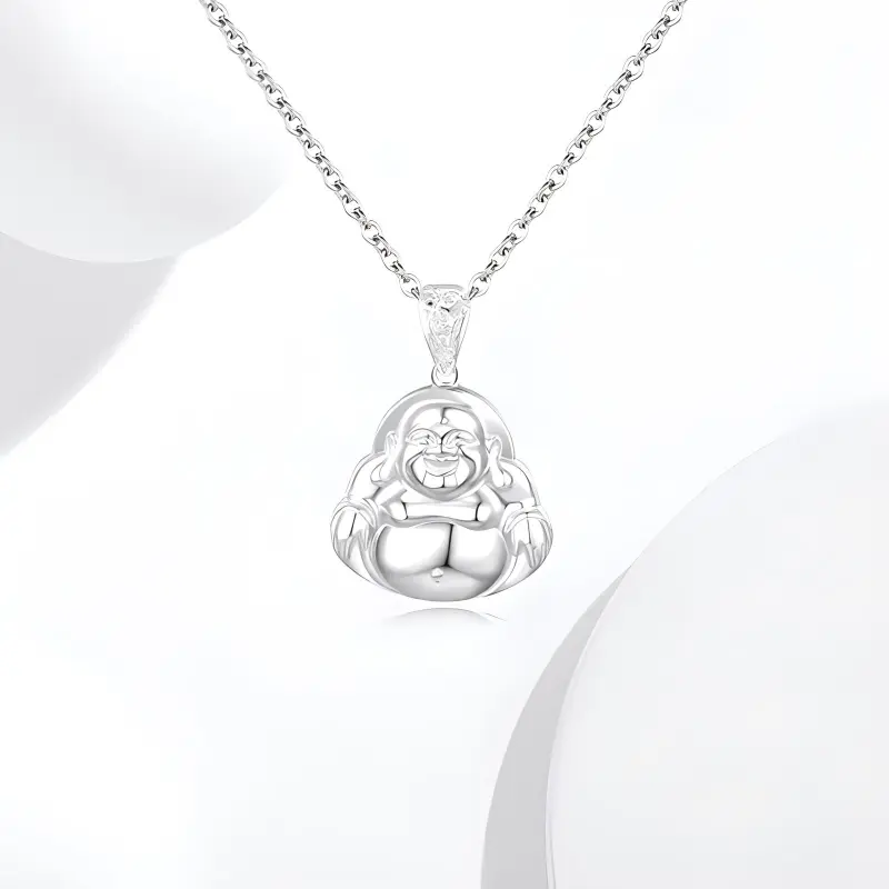Bailijin S999 Fine Silver Sterling Silver Necklaces Unisex-2