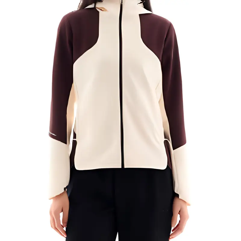 Anta Running Collection Jackets & Coats Women's Vanilla Beige/Chocolate Brown-3