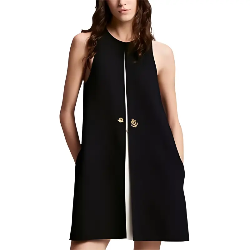 LOUIS VUITTON Graphic Box Pleat Dress-3