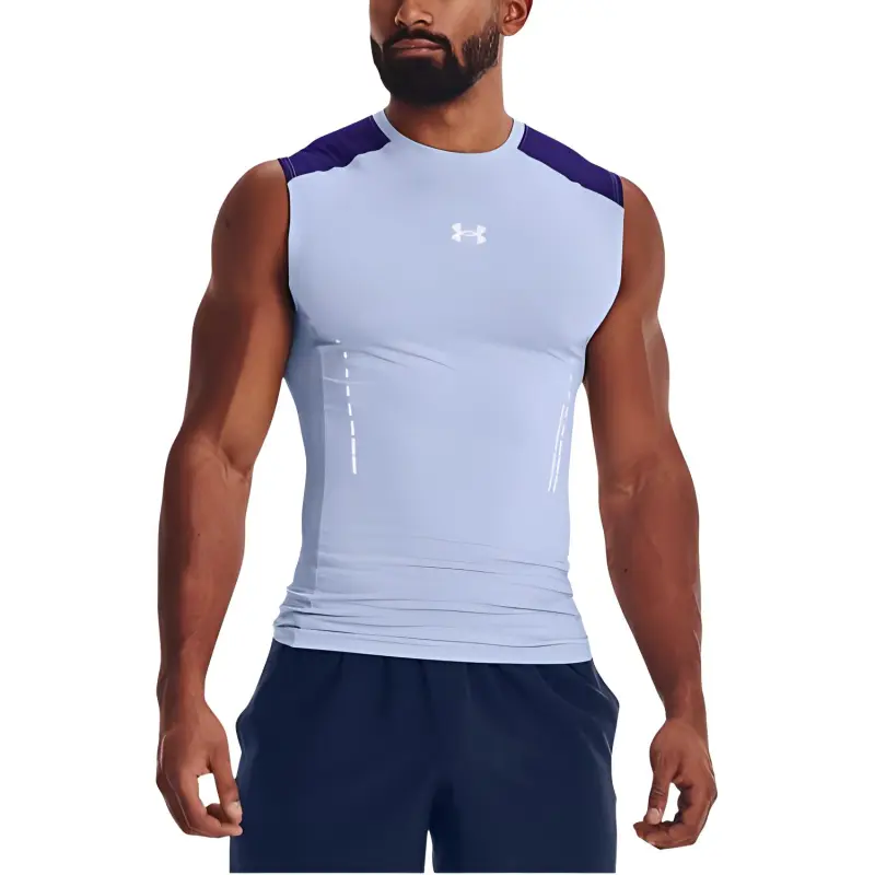 Under Armour Tank Tops Men's Light Blue-1