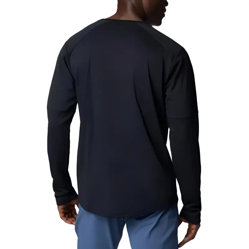 Columbia Tech Knit Long Sleeve Crew T-Shirt Men's Black-1