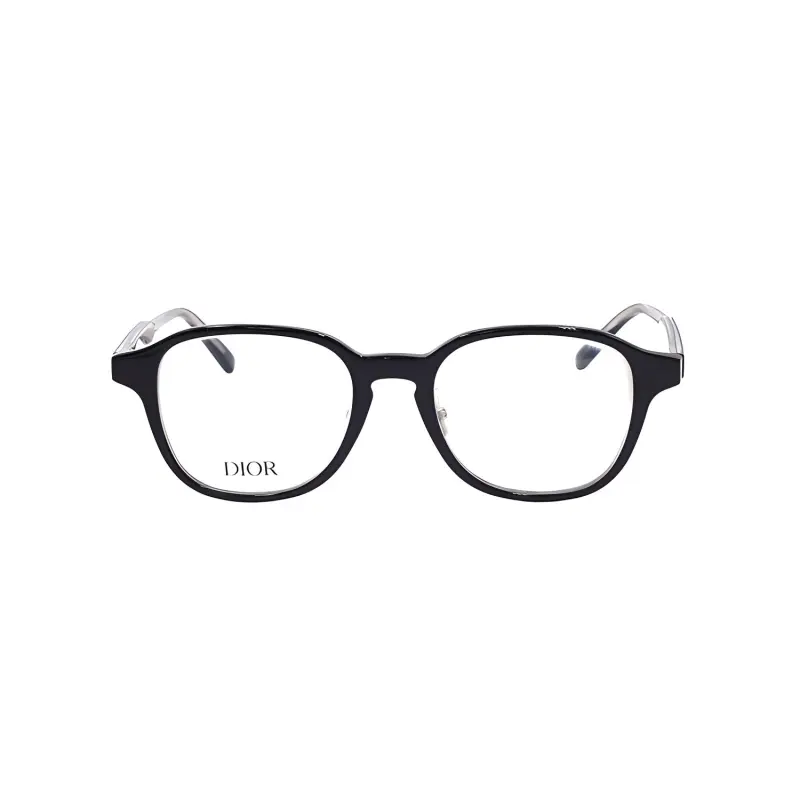 DIOR Round Eyeglass Frames Men's Black-1