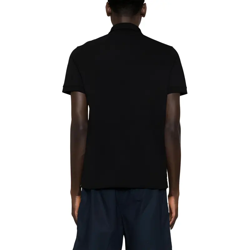 STONE ISLAND Compass Logo embroidered Cotton Polo Shirt-2