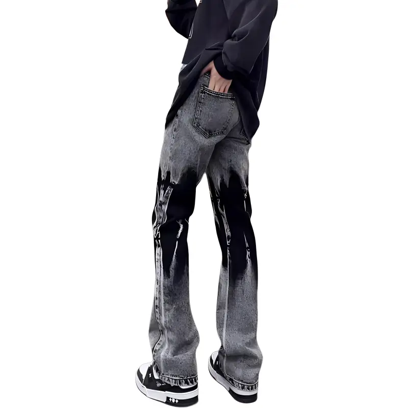 COMOWA Jeans Unisex Black Gray Color-1