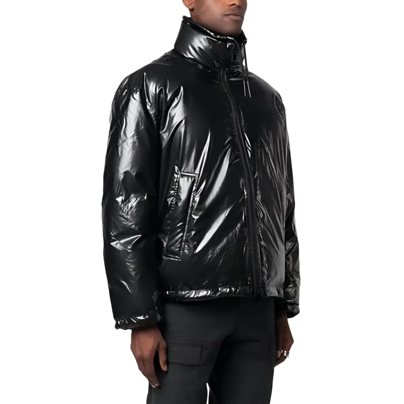 DIESEL SS24 Puffer Jacket Coat Men's Black-3