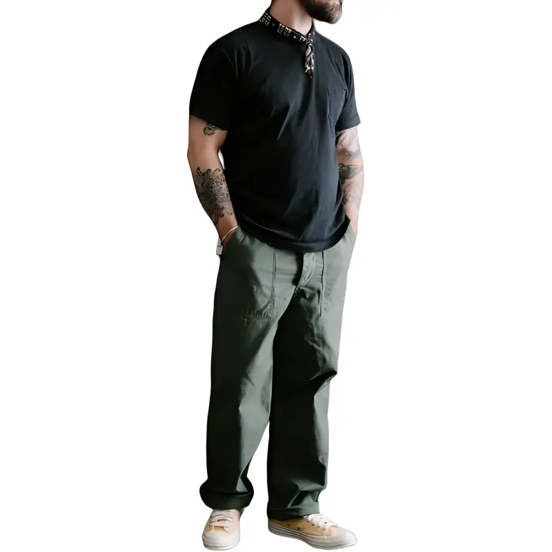 Orslow Casual Pants Men's Green-3