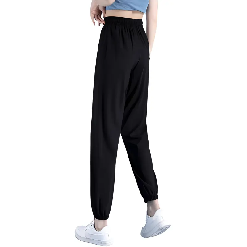 QIAODAN Knitted Sweatpants Women's Black-3