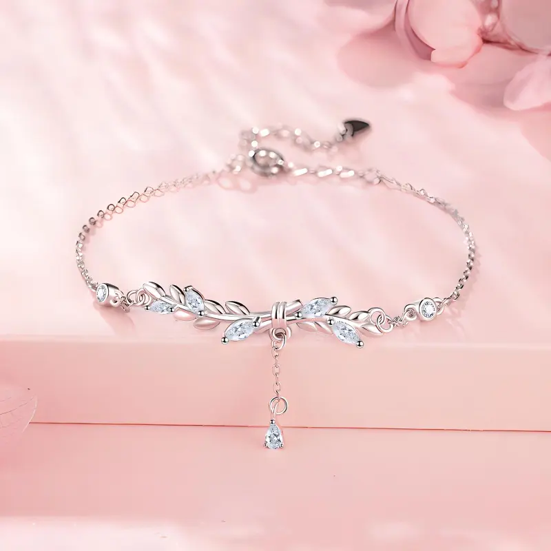 CHINA GOLD Sterling Silver Bracelets Women's-2