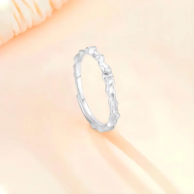 FANFRI Sterling Silver Rings Women's Birthday Gift For Girl Sweet Love Confession-4