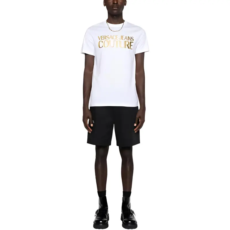 VERSACE JEANS COUTURE Logo Printed Crewneck T Shirt-1