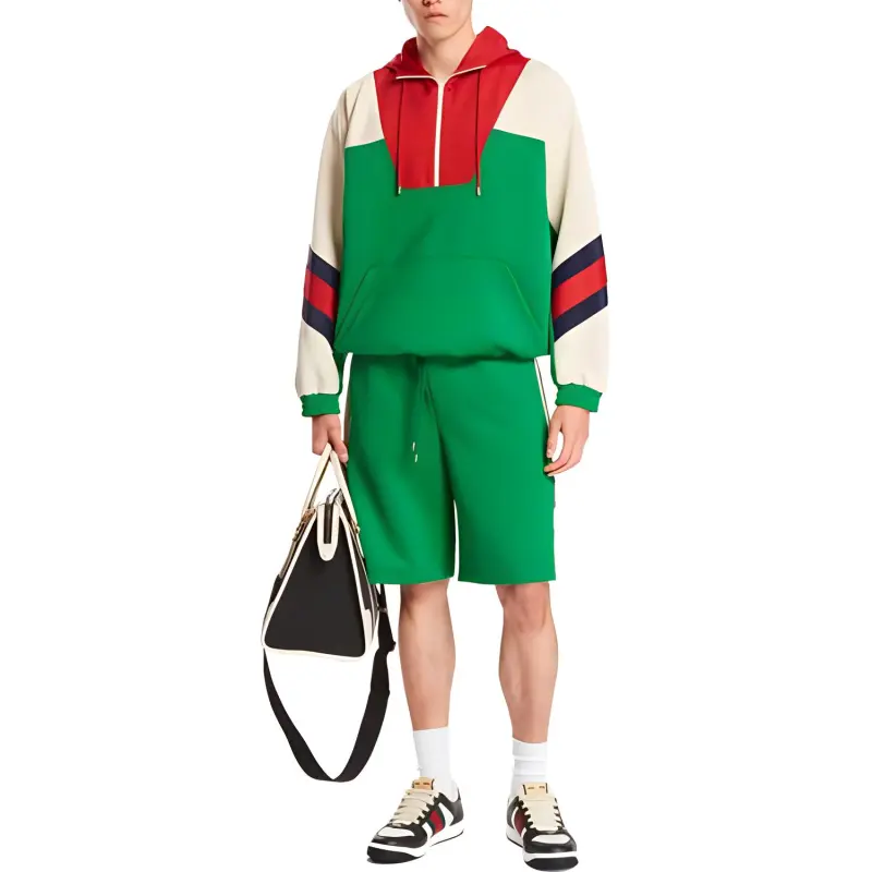 GUCCI Side Stripe Logo Shorts-3