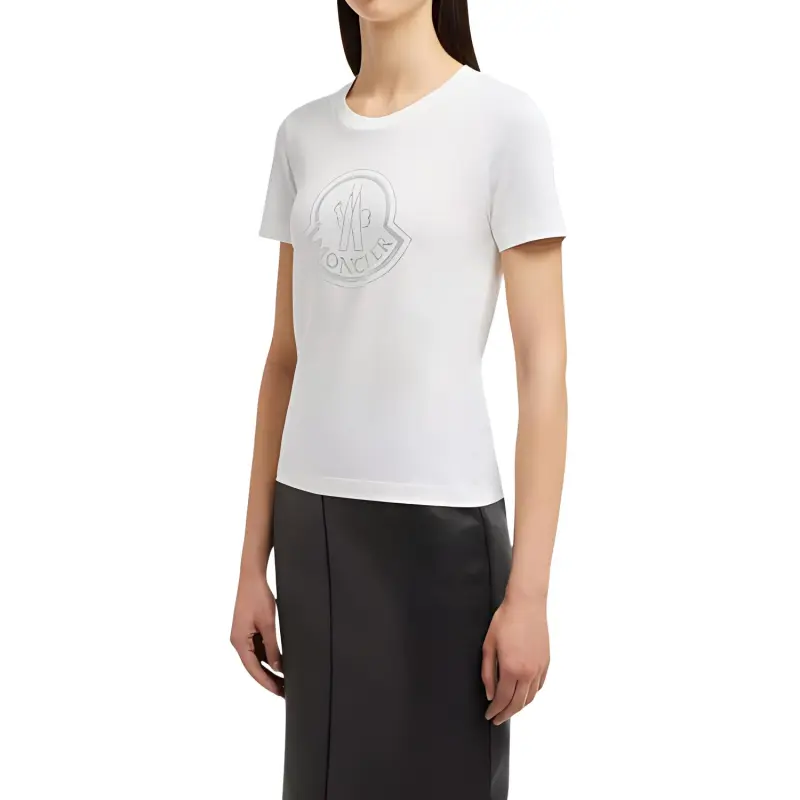 Moncler Logo Embellished Crewneck T Shirt-3