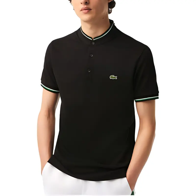 LACOSTE Polo Shirts Men Black-2