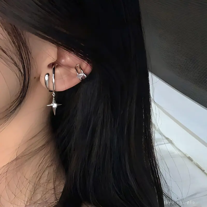 Floating Joy Alloy Clip On Earrings Women's-2
