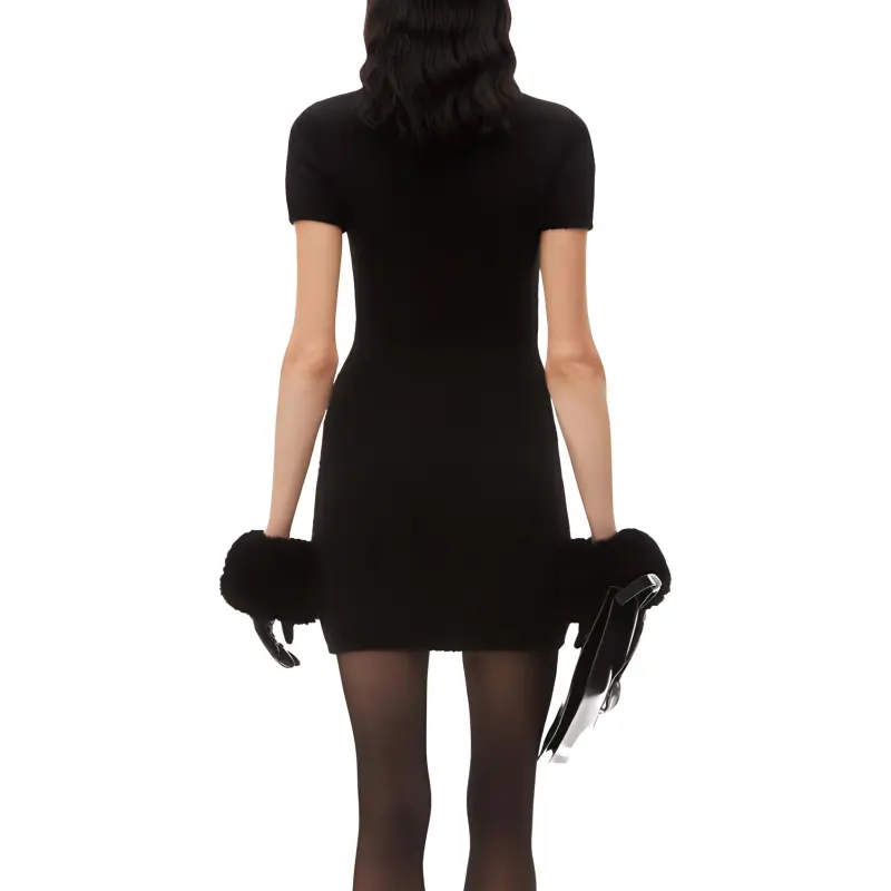Alexander Wang Circle Cut Out Knit Mini Dress-1