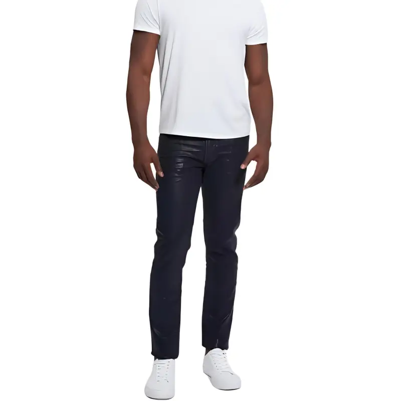 GUESS Color Smart Blue Coated Jeans Men's Blue-1