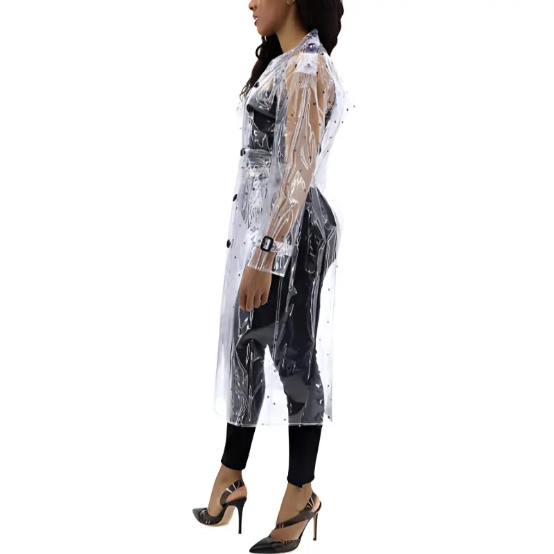 Burberry Trench Coats Women's White-3