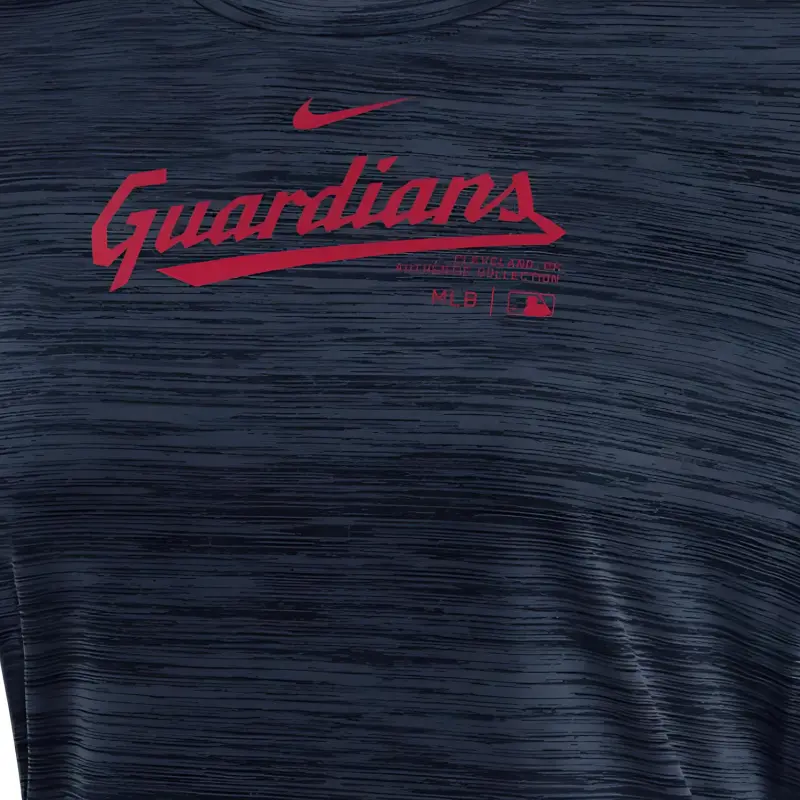 Nike Cleveland Guardians Authentic Collection Practice Velocity Women's Nike Dri FIT Mlb T Shirt-2