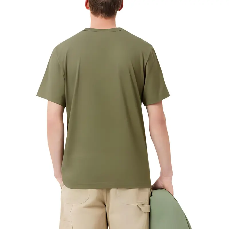LACOSTE Argyle print Cotton T shirt-2