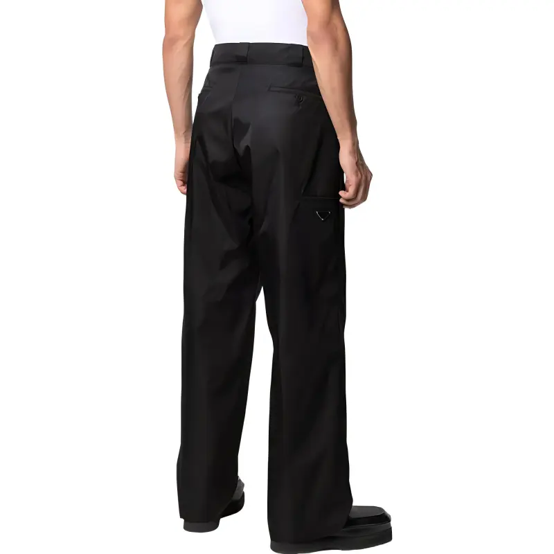 PRADA Casual Pants Men Black-3