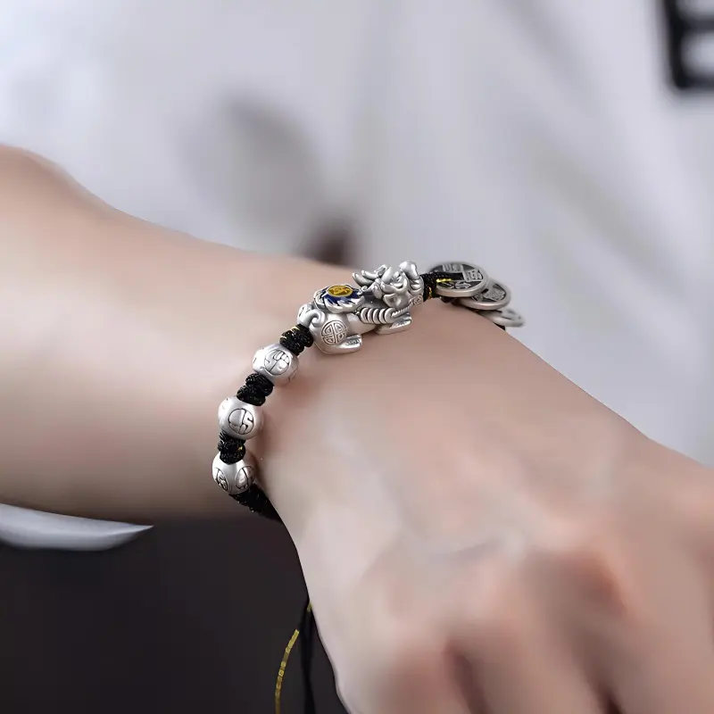 Brahmacharya 999 Fine Silver Bracelets Unisex-2