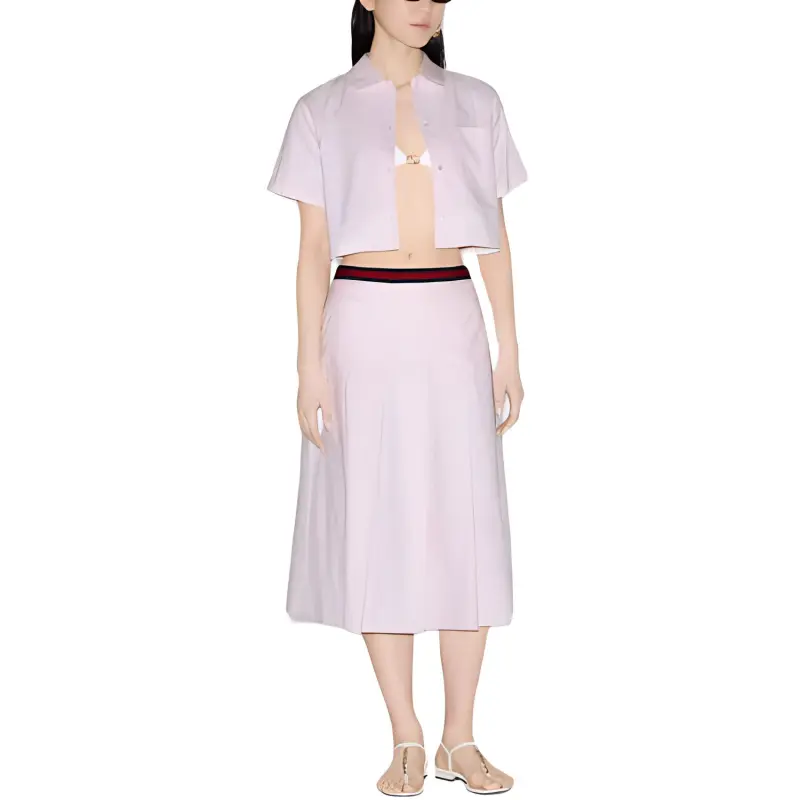 GUCCI Casual Long Skirts Women's Pink-1