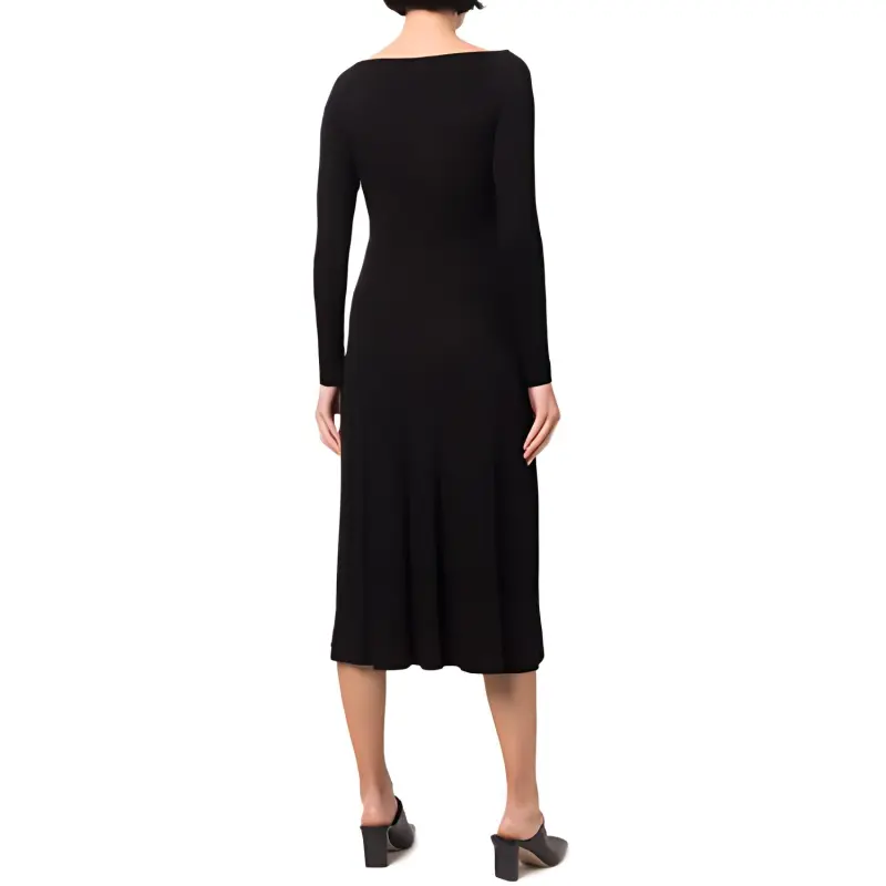 VINCE Long-Sleeved Dresses Women's Black-3