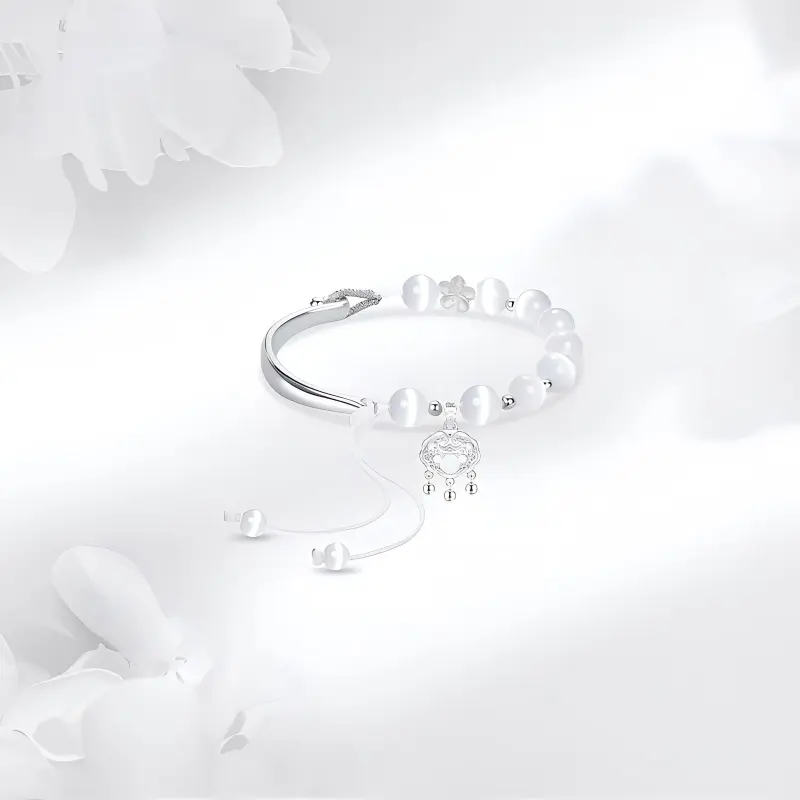 MISS TOOYA Glass Cat Eye Bracelets Women's-3