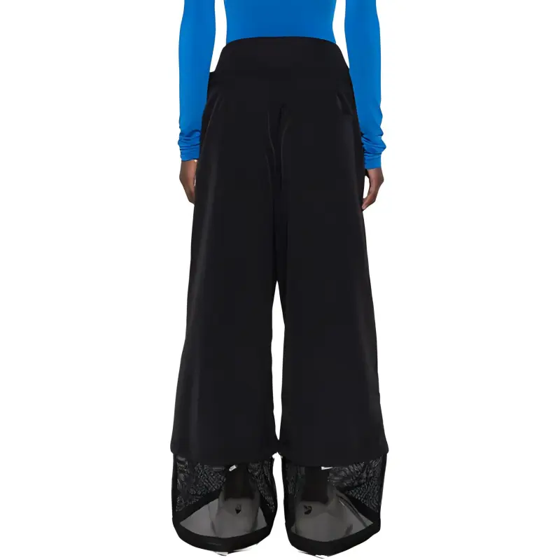 OFF-WHITE Drawstring Wide Leg Trousers-2