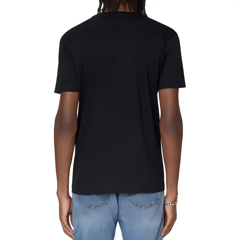 DIESEL Logo Embroidered Short Sleeved T Shirt-4