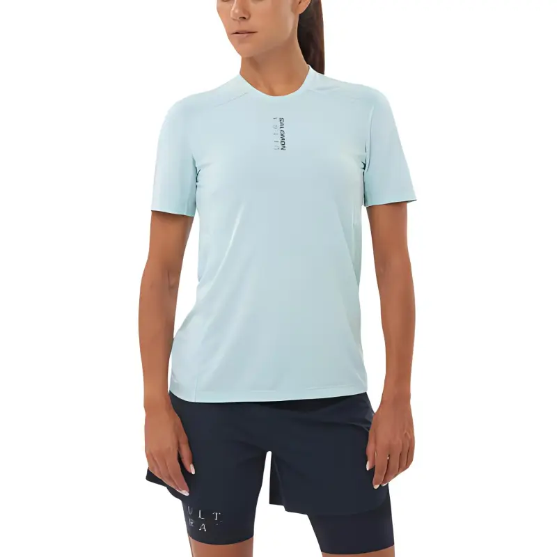 SALOMON T-Shirt Women's Light Blue-2