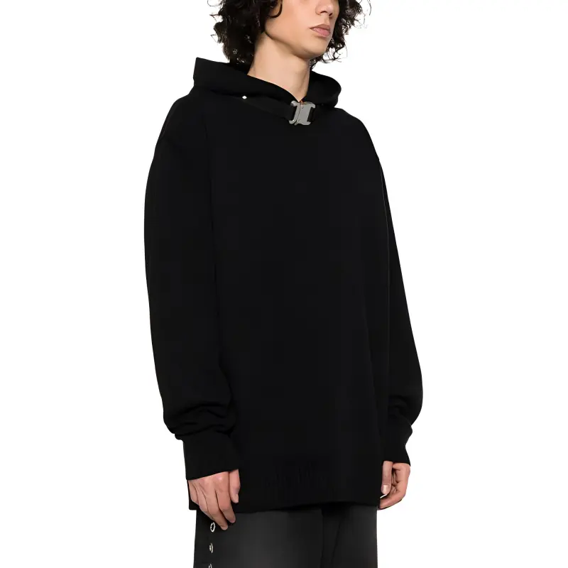 1017 ALYX 9SM Buckle detail Cotton Hoodie-4