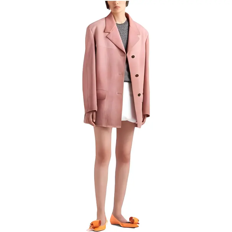 PRADA Single breasted Suede Blazer-2