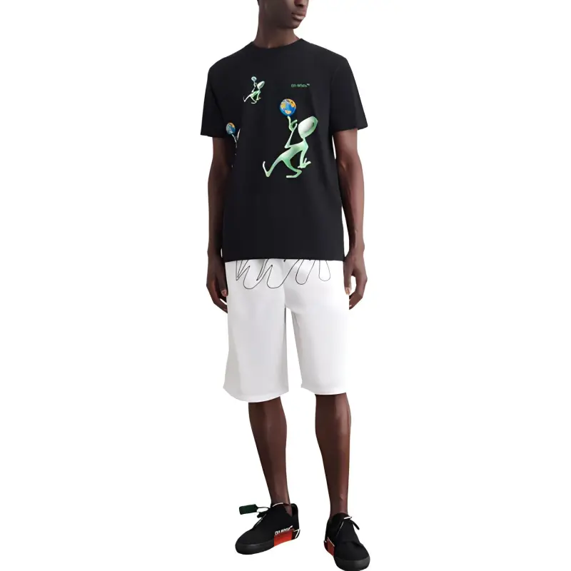 OFF WHITE Diag Tie Dye Sweatshorts-2