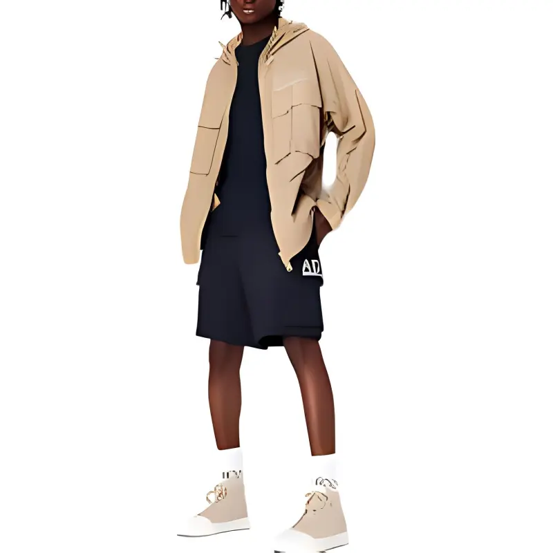 ARMANI EXCHANGEAE SS23 Trench Coat Men's Dark Beige-3