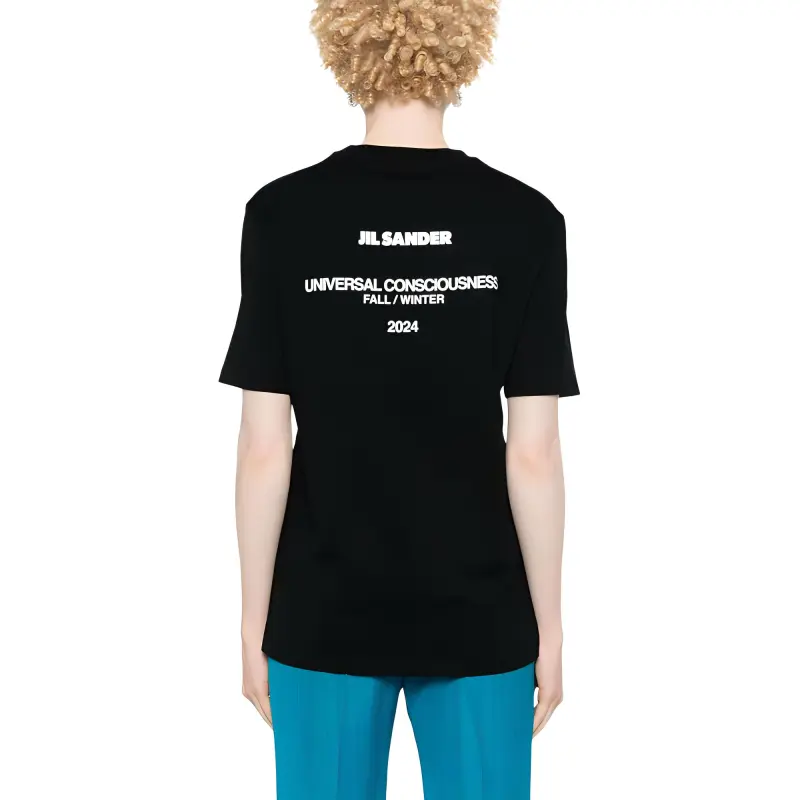JIL SANDER Logo print Cotton T shirt-2