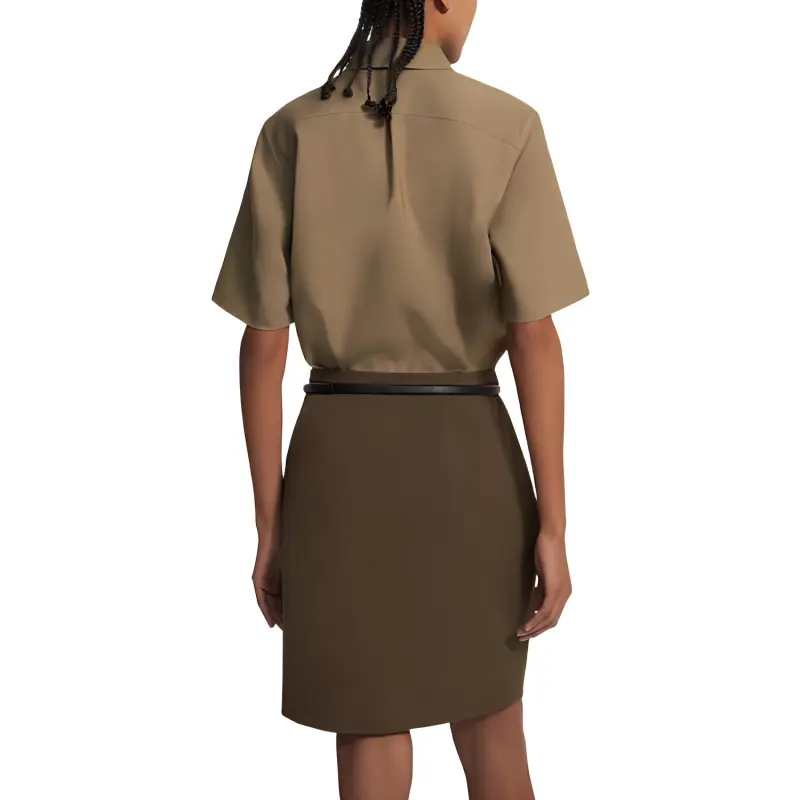 THEORY Casual Short Skirts Women's Brown-2