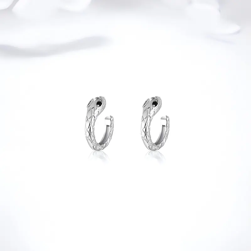 GLOIRE Zircon Clip On Earrings Unisex-4